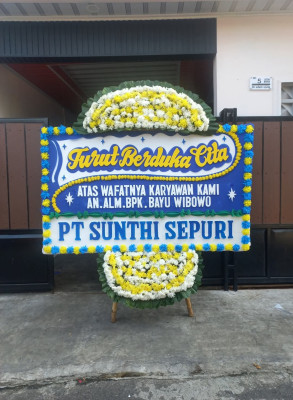 Papan Bunga Duka di Belitang Hilir