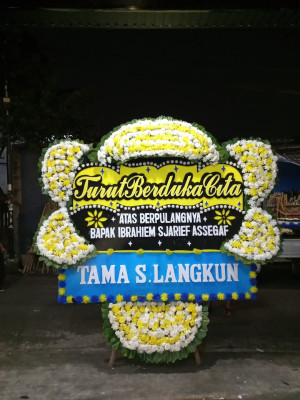 Papan Bunga Duka di Belitang Hilir